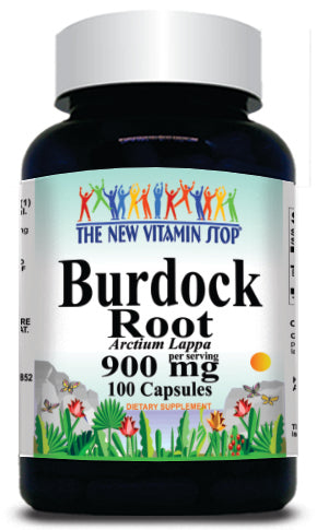 BUY 1 GET 2 FREE Burdock Root 900mg 100 Capsules