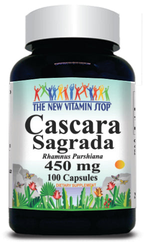 BUY 1 GET 2 FREE Cascara Sagrada 450mg 100 Capsules