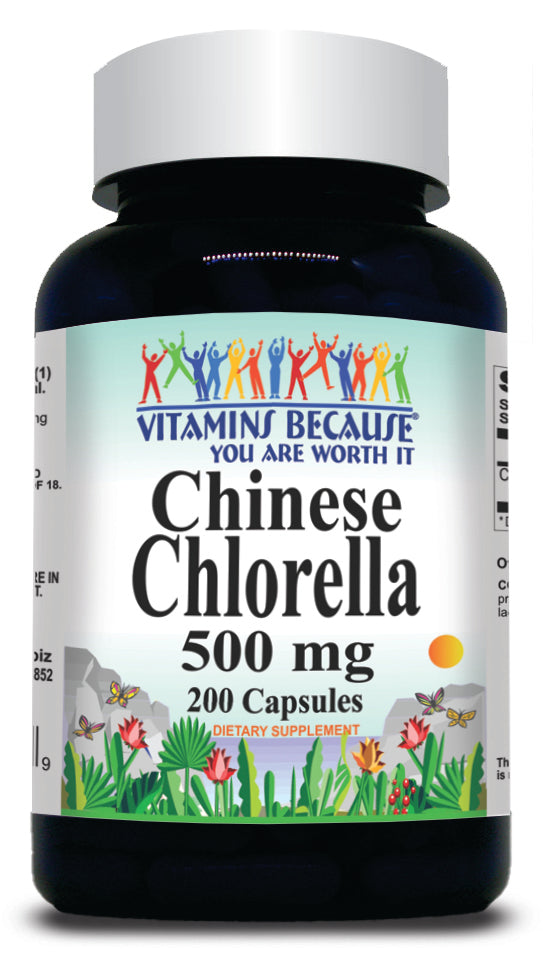 BUY 1 GET 2 FREE Chinese Chlorella 500mg 200 Capsules