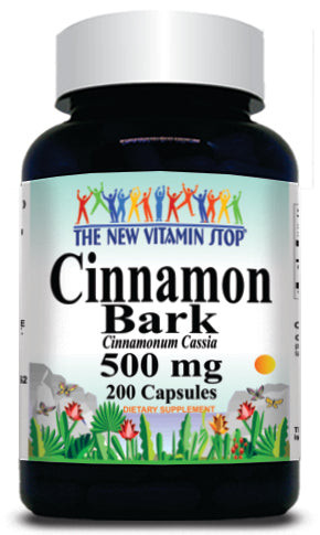 BUY 1 GET 2 FREE Cinnamon Bark 500mg 200 Capsules
