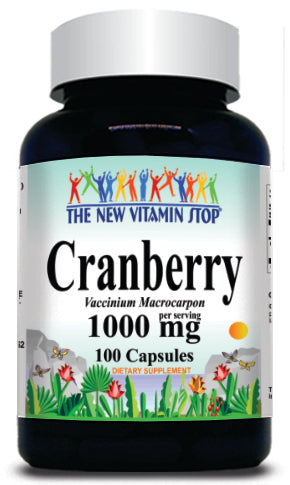 50% off Price Cranberry 1,000mg 100 or 200 Capsules 1 or 3 Bottle Price