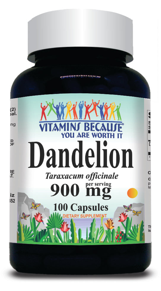 BUY 1 GET 2 FREE Dandelion 900mg 100 Capsules