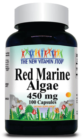 BUY 1 GET 2 FREE Red Marine Algae 450mg 100 or 200 Capsules