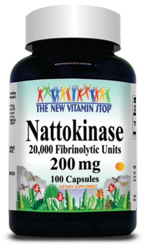 BUY 1 GET 2 FREE Nattokinase 200mg 100 or 200 Capsules
