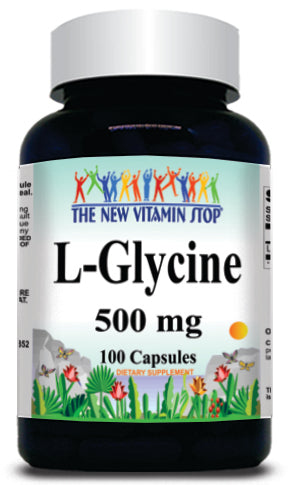 BUY 1 GET 2 FREE L-Glycine Free Form 500mg 100 Capsules