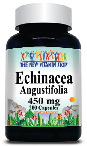50% off Price Echinacea Angustifolia Root 450mg 200 Capsules 1 or 3 Bottle Price