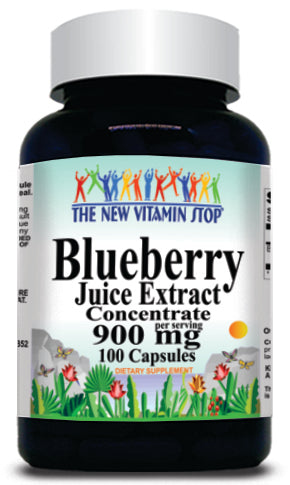 BUY 1 GET 2 FREE Blueberry Juice Extract Concentrate 900mg 100 Capsules