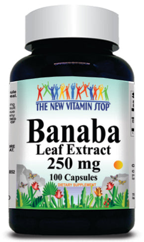 BUY 1 GET 2 FREE Banaba Leaf Extract 250mg 100 Capsules