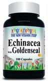 50% off Price Echinacea with Goldenseal 450mg 100 or 200 Capsules 1 or 3 Bottle Price