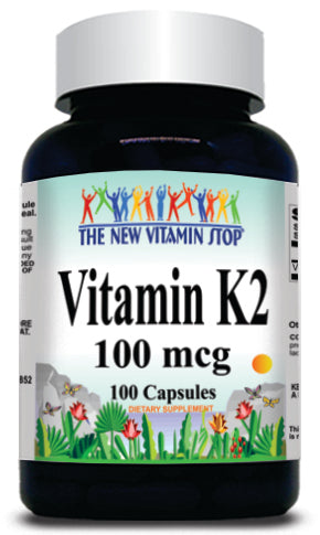 BUY 1 GET 2 FREE Vitamin K2 100mcg 100 or 200caps