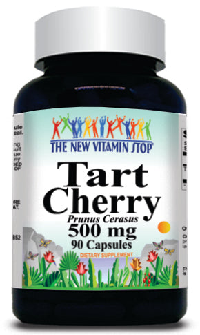 BUY 1 GET 2 FREE Tart Cherry 500mg 90 or 180 Capsules