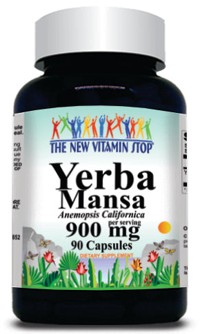 50% off Price Yerba Mansa 900mg 90 Capsules 1 or 3 Bottle Price