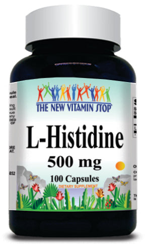 50% off Price L-Histidine 500mg 100 Capsules 1 or 3 Bottle Price