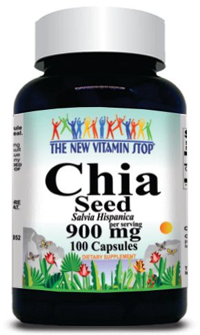BUY 1 GET 2 FREE Chia Seed 900mg 100 Capsules
