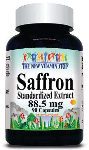 BUY 1 GET 2 FREE Saffron Standardized Extract 88.5mg 90 or 180 Capsules