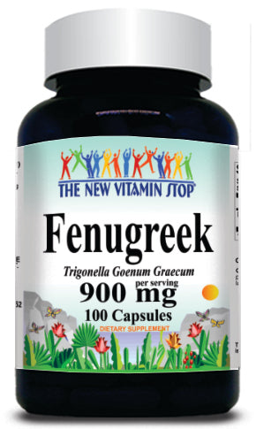 BUY 1 GET 2 FREE Fenugreek 900mg 100 Capsules