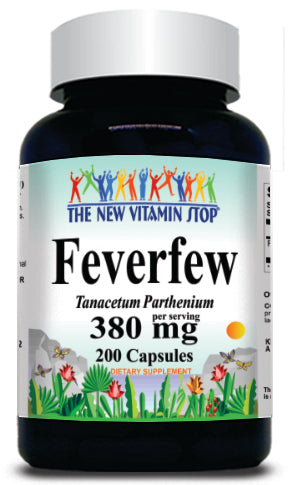 BUY 1 GET 2 FREE Feverfew 380mg 200 Capsules