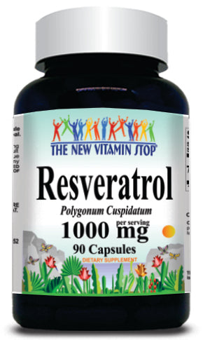 BUY 1 GET 2 FREE Resveratrol 1000mg 90 or 180 Capsules