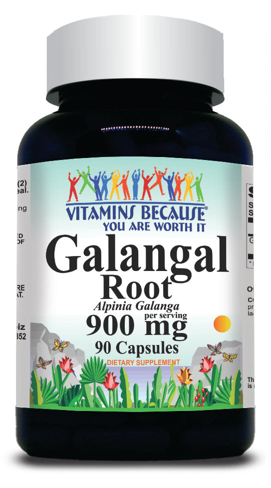 BUY 1 GET 2 FREE Galangal Root 900mg 90 Capsules