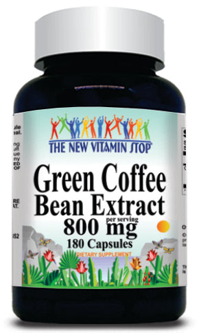 BUY 1 GET 2 FREE Green Coffee Bean Extract 800mg 180 Capsules