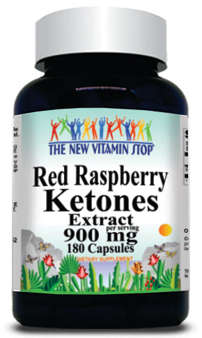 BUY 1 GET 2 FREE Red Raspberry Ketones Extract 900mg 180 Capsules