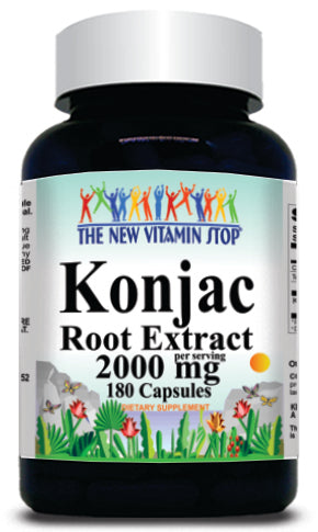 50% off Price Konjac Root Extract 2000mg 180 Capsules 1 or 3 Bottle Price