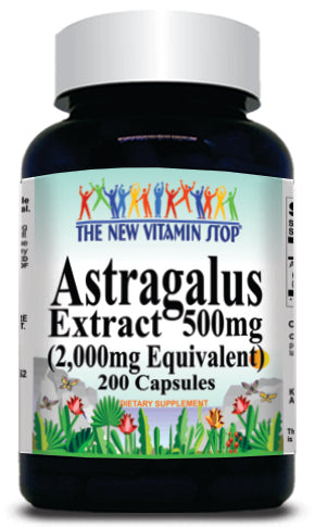 50% off Price Astragalus Extract  Equivalent 2000mg 200 Capsules 1 or 3 Bottle Price