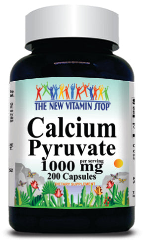 50% off Price Calcium Pyruvate 1000mg 200 Capsules 1 or 3 Bottle Price