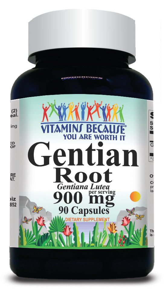 BUY 1 GET 2 FREE Gentian 900mg 90 Capsules