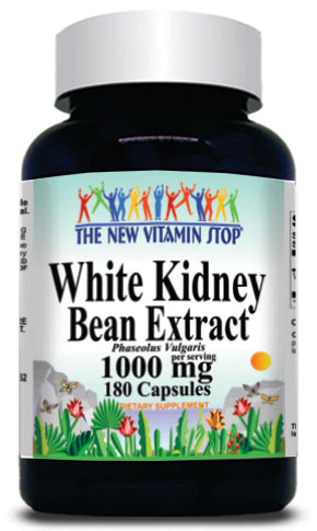 50% off Price White Kidney Bean Extract 1000mg 180 Capsules 1 or 3 Bottle Price