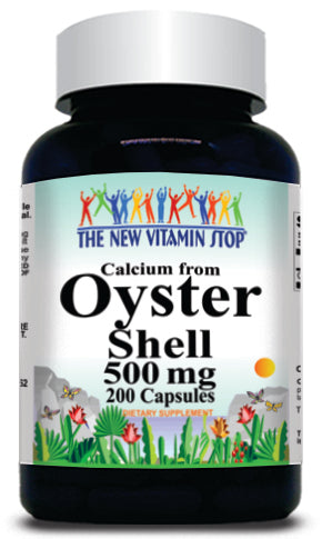 50% off Price Oyster Shell 500mg 200 Capsules 1 or 3 Bottle Price