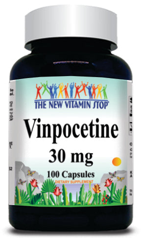 50% off Price Vinpocetine 30mg 100 or 200 Capsules 1 or 3 Bottle Price