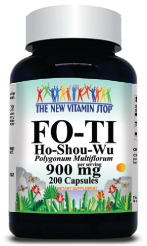 BUY 1 GET 2 FREE Fo-Ti Ho-Shou-Wu 900mg 200 Capsules