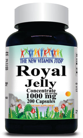 50% off Price Royal Jelly Concentrate 1000mg 200 Capsules 1 or 3 Bottle Price