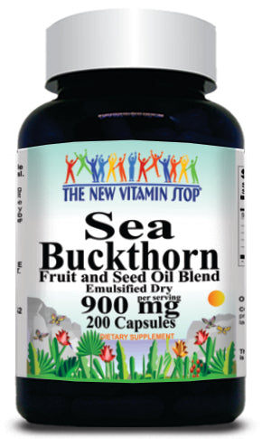 50% off Price Sea Buckthorn 900mg 200 Capsules 1 or 3 Bottle Price