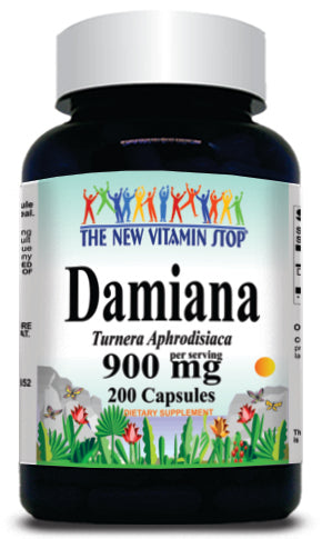 BUY 1 GET 2 FREE Damiana 900mg 200 Capsules