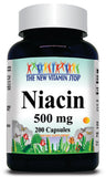 50% off Price Niacin 500mg 200 Capsules 1 or 3 Bottle Price