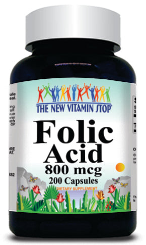 BUY 1 GET 2 FREE Folic Acid 800mcg 200 Capsules
