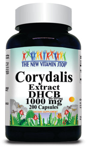BUY 1 GET 2 FREE Corydalis Extract DHCB 1000mg 200 Capsules