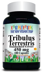 50% off Price Tribulus Terestris Standardized Extract 450mg 180 Capsules 1 or 3 Bottle Price