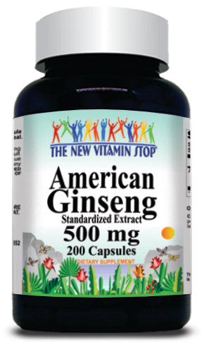 BUY 1 GET 2 FREE American Ginseng Extract 500mg  200 Capsules