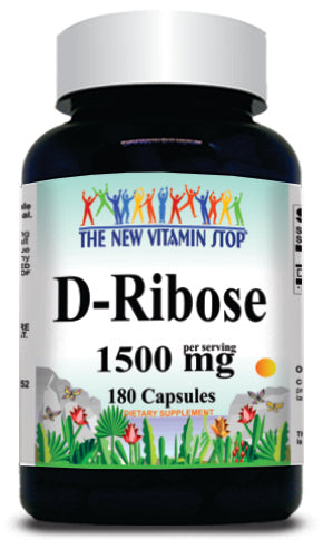 50% off Price D-Ribose 1500mg 180 Capsules 1 or 3 Bottle Price