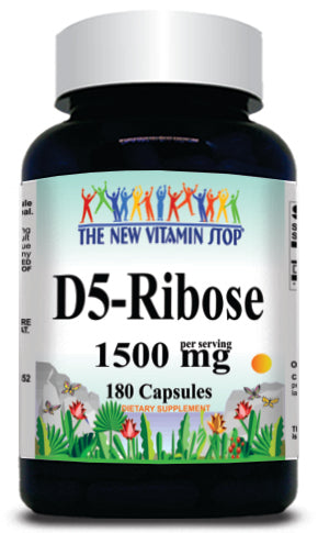BUY 1 GET 2 FREE D5-Ribose 1500mg 180 Capsules 1 or 3 Bottle Price