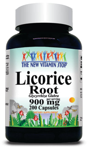 BUY 1 GET 2 FREE Licorice Root 900mg 200 Capsules