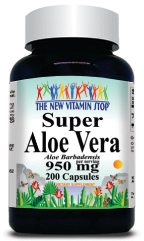 50% off Price Super Aloe Vera 950mg 200 Capsules 1 or 3 Bottle Price