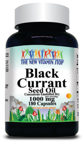 50% off Price Black Currant Seed Oil 1000mg 180 Capsules 1 or 3 Bottle Price