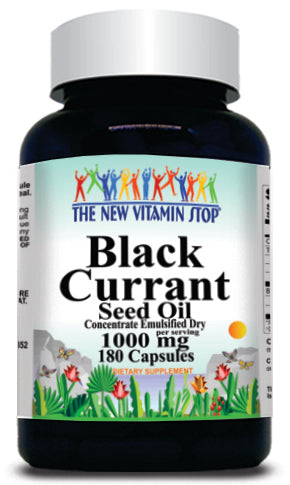 BUY 1 GET 2 FREE Black Currant Seed Oil 1000mg 180 Capsules