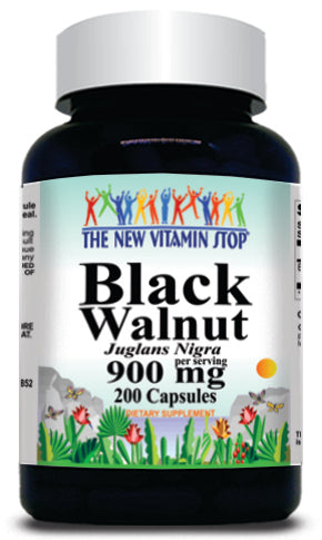 BUY 1 GET 2 FREE Black Walnut 900mg 200 Capsules