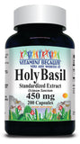 BUY 1 GET 2 FREEHoly Basil Standardized Extract 450mg 100 or 200 Capsules