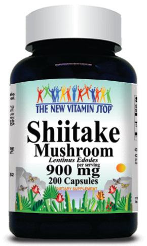 50% off Price Shiitake Mushroom 900mg 200 Capsules 1 or 3 Bottle Price